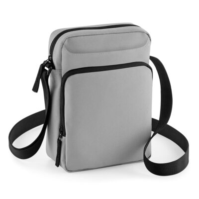 Umhängetasche Cross Body Bag BG30 Bagbase Frontansicht in Grau