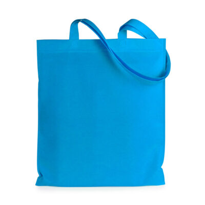 Vliestasche Jazzin guenstig nonwoven Vliestasche hellblau logodruck
