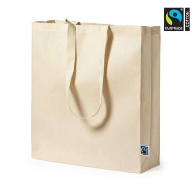 Premium Fairtrade Baumwollshopper Elatek nachhaltig in natur bedrucken bei taschenprint