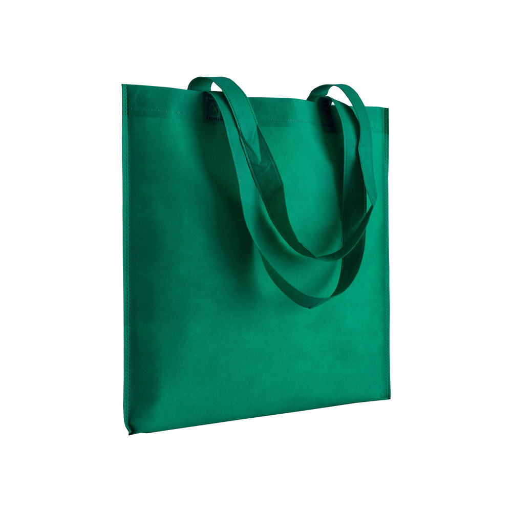 Günstige Vliestasche Poffi Nonwoven in Grün lange Henkel geschweißt 70 g/m² bedrucken bei taschenprint.de