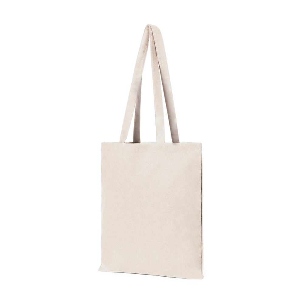 Baumwolltasche Dongay Standard Bodenfalte in Natur – 140 g/m² Baumwolle, 35x40x11 cm, lange verstärkte Henkel, bis 6 kg belastbar, bedruckbar