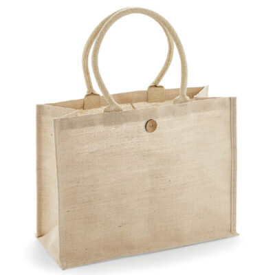 Juco Shopper W447 Einkaufstasche Westford Mill in der Farbe natur mit Knopf