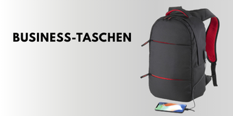 Business Taschen bedrucken Logo auf grauer Laptoptasche bedruckt bei taschenprint.de