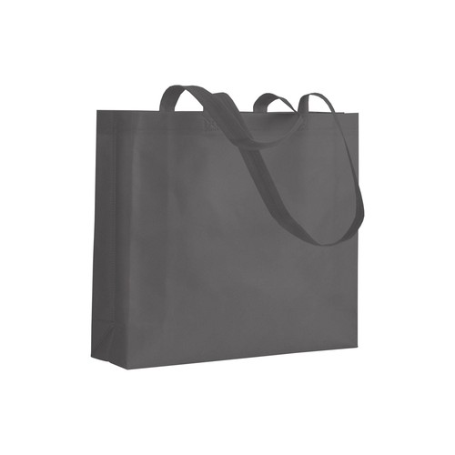 Non-Woven-Shopper-Ortisei mittelgrau lange Henkel geschweisst