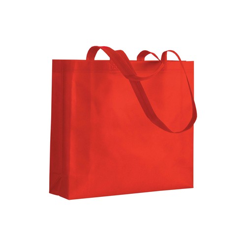 Non-Woven-Shopper-Ortisei rot lange Henkel geschweisst