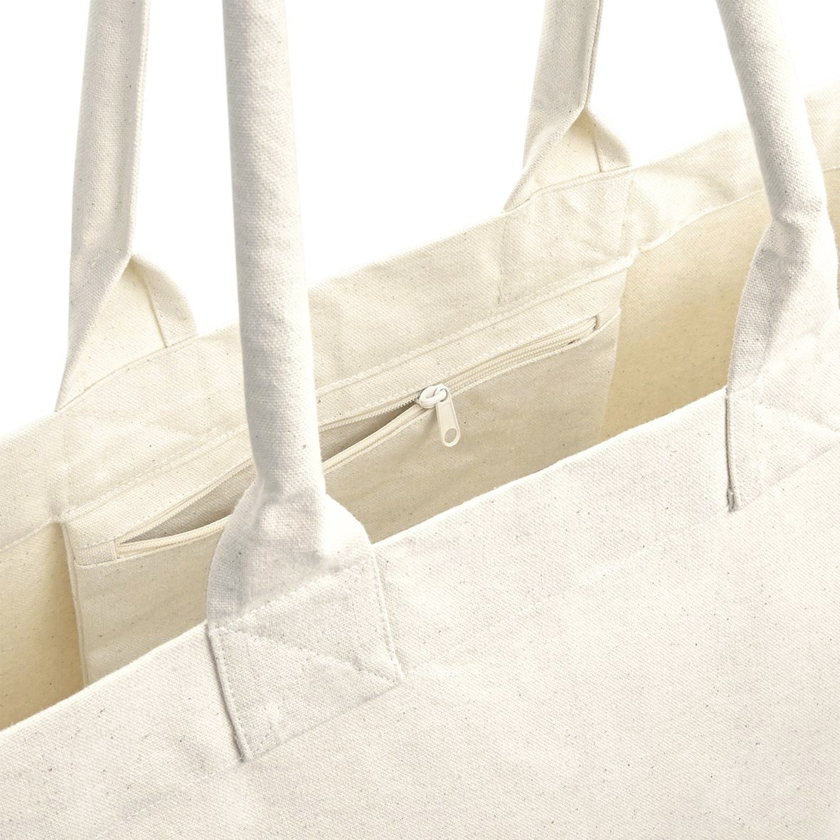 Fairtrade Cotton Deck Bag W626 Farbe natur Innentasche