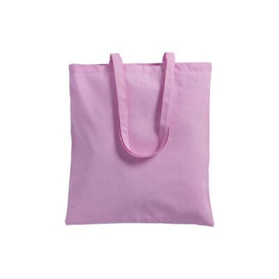 Baumwolltasche Milano in Light Pink – 130 g/m² Baumwolle, 38x42 cm, lange Henkel, OEKO-TEX zertifiziert, bedrucken