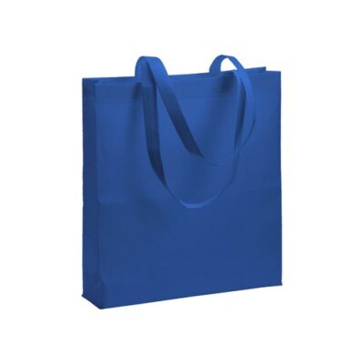 RPET nonwoven Shopper Millau royalblau Boden-und Seitenfalte günstig