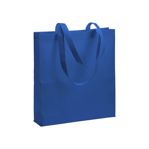 RPET nonwoven Shopper Millau royalblau Boden-und Seitenfalte günstig