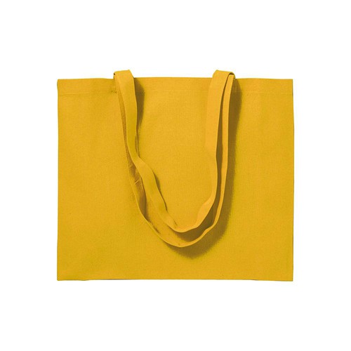 Canvastasche Perugia Shopper aus Baumwolle 200 g/m² Öko-Tex zertifiziert in der Farbe gelb bedrucken mit Logo