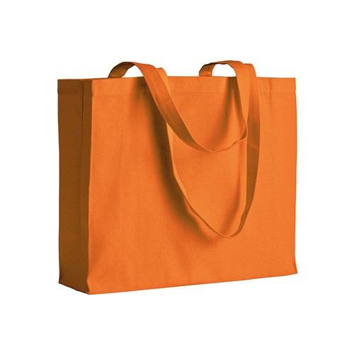 Canvastasche Perugia Shopper aus Baumwolle 200 g/m² Öko-Tex zertifiziert in der Farbe orange bedrucken mit Logo