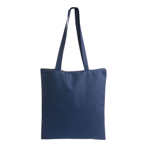 Baumwolltasche Monza mit Reißverschluss Baumwolle 220 g/m² lange Henkel in 5 Farben 38x42 cm ÖKO-Tex zertifiziert. Ab 1,83€