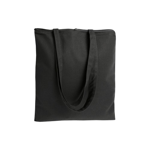 Baumwolltasche Monza mit Reißverschluss Baumwolle 220 g/m² lange Henkel in 5 Farben 38x42 cm ÖKO-Tex zertifiziert. Ab 1,83€
