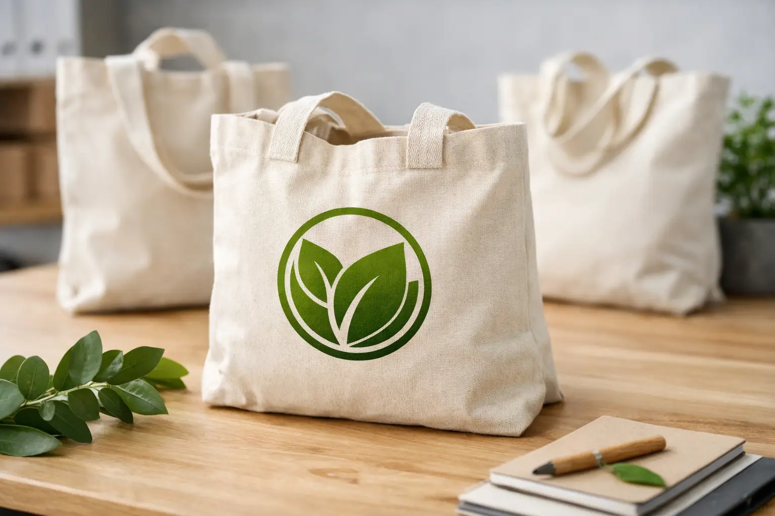 Bio Baumwolltaschen mit Logo für Ihr Unternehmen