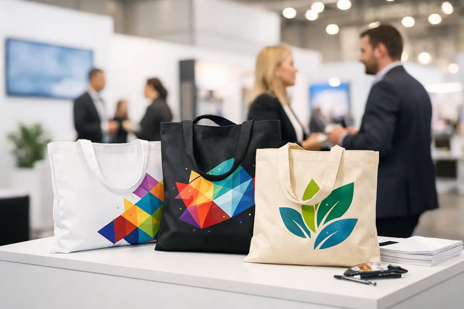 Messetaschen bedrucken ab 50 Stück für Ihren Auftritt