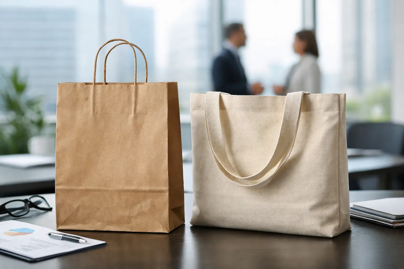 Papier oder Stofftaschen: Was lohnt sich für Firmen?