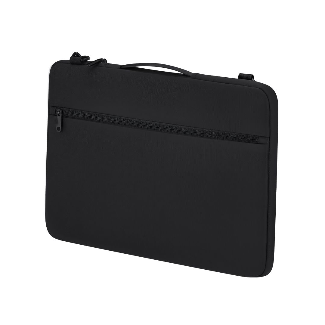 Laptoptasche Elara Oxford Gewebe bedrucken – Rückansicht in Schwarz