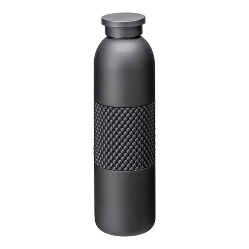 Edelstahlflasche Brera Trinkflasche bedrucken – geschlossen in Schwarz als Werbeartikel