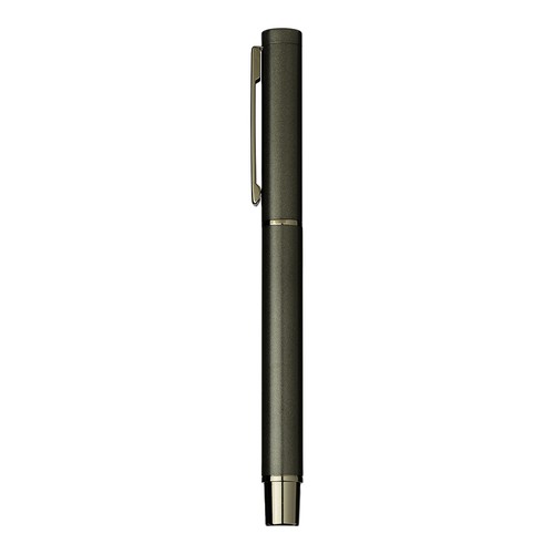 Kugelschreiber Brera bedrucken – mattes schwarzes Aluminium mit Metallclip