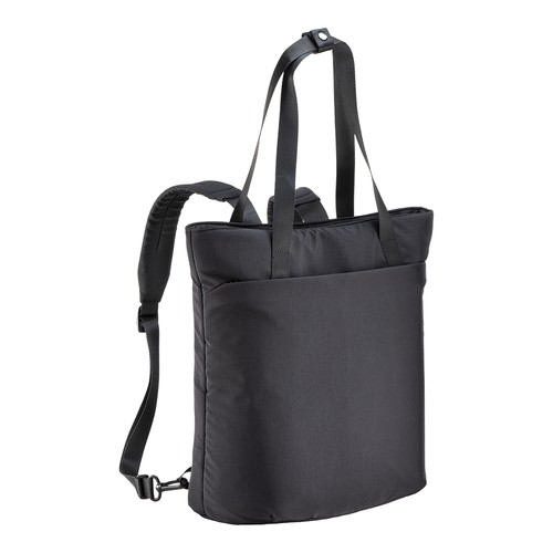 Rucksacktasche Vetra Laptoptasche bedrucken – Frontansicht in Schwarz
